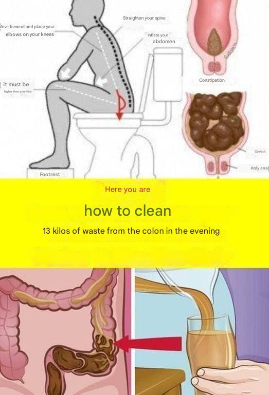 Find out how to eliminate 15 kilograms of waste from your colon in just one night.