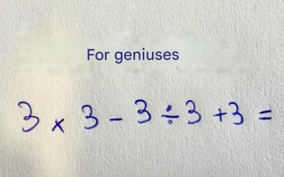 Mathematics: Can you solve 3×3 + 3÷3 – 3?
