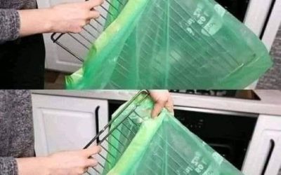 No scrubbing needed, just put the oven rack in a bag and it’s as good as new.