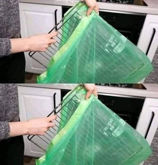 No scrubbing needed, just put the oven rack in a bag and it’s as good as new.
