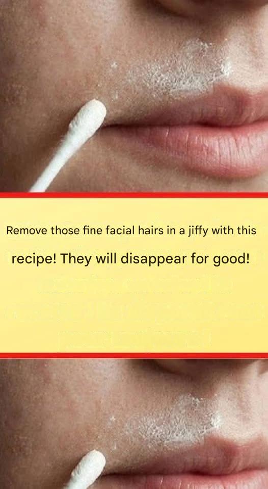 This natural recipe permanently removes facial hair.