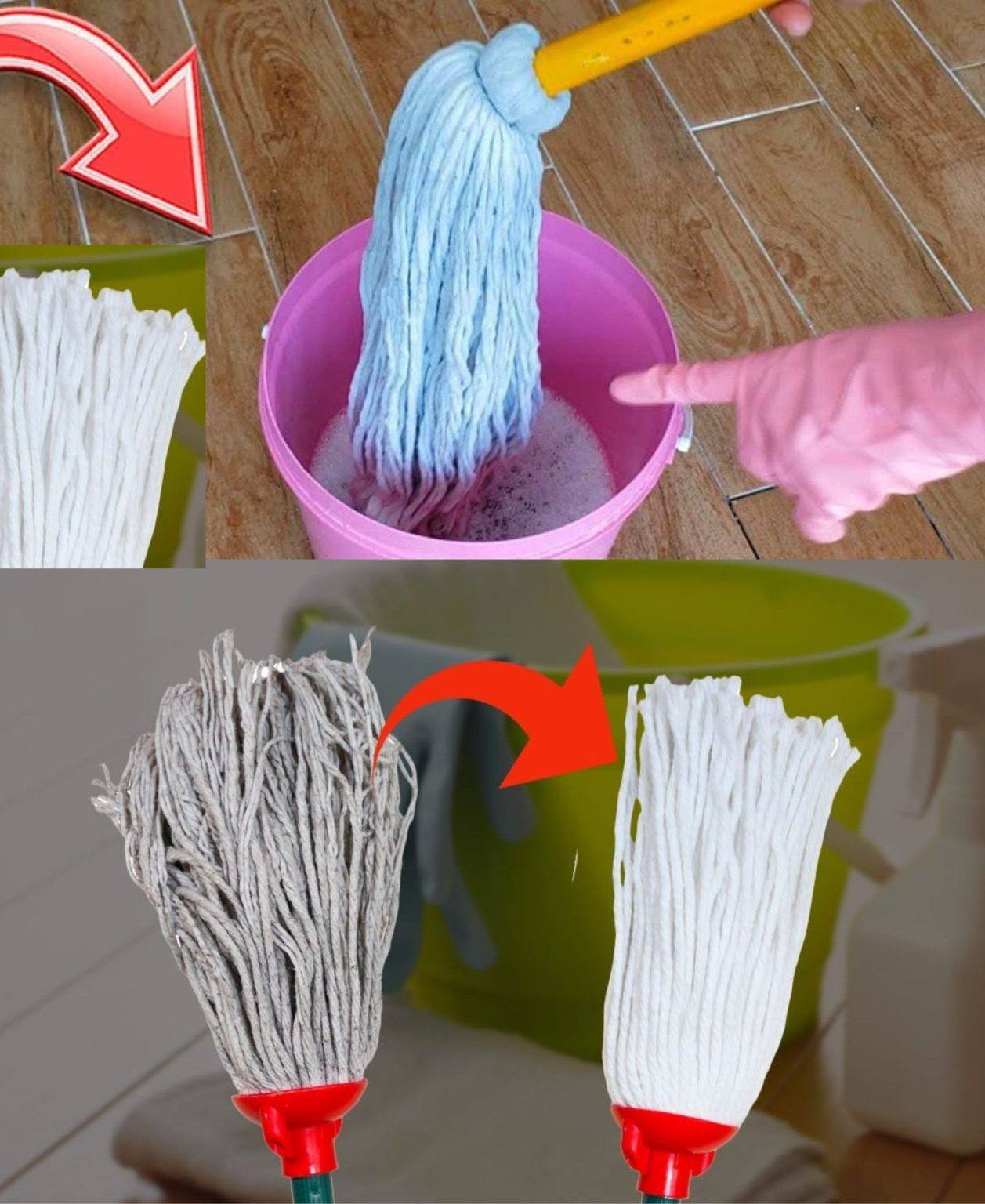 Very dirty mop, do not buy it again: a drop of this ingredient and it will be new again.