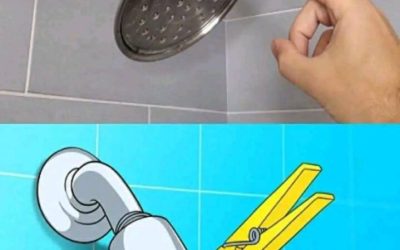 Why hang a clothespin above the shower: Once you know it, you’ll always do it!!