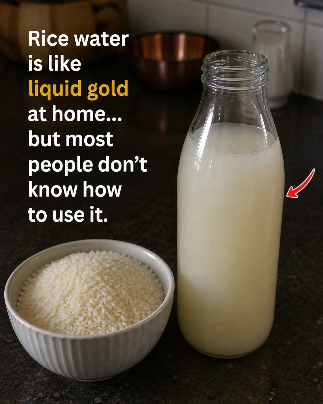 Rice water is like having gold at home… but few people know how to use it. See the first comment.