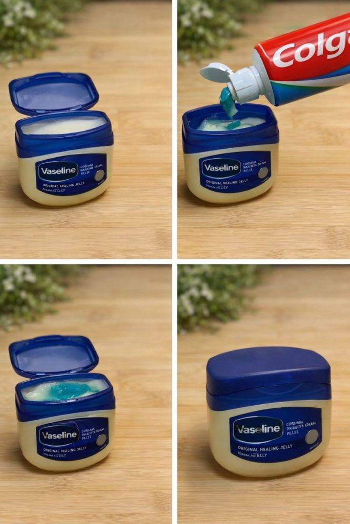 Mix toothpaste and Vaseline, I didn’t expect it to be so effective