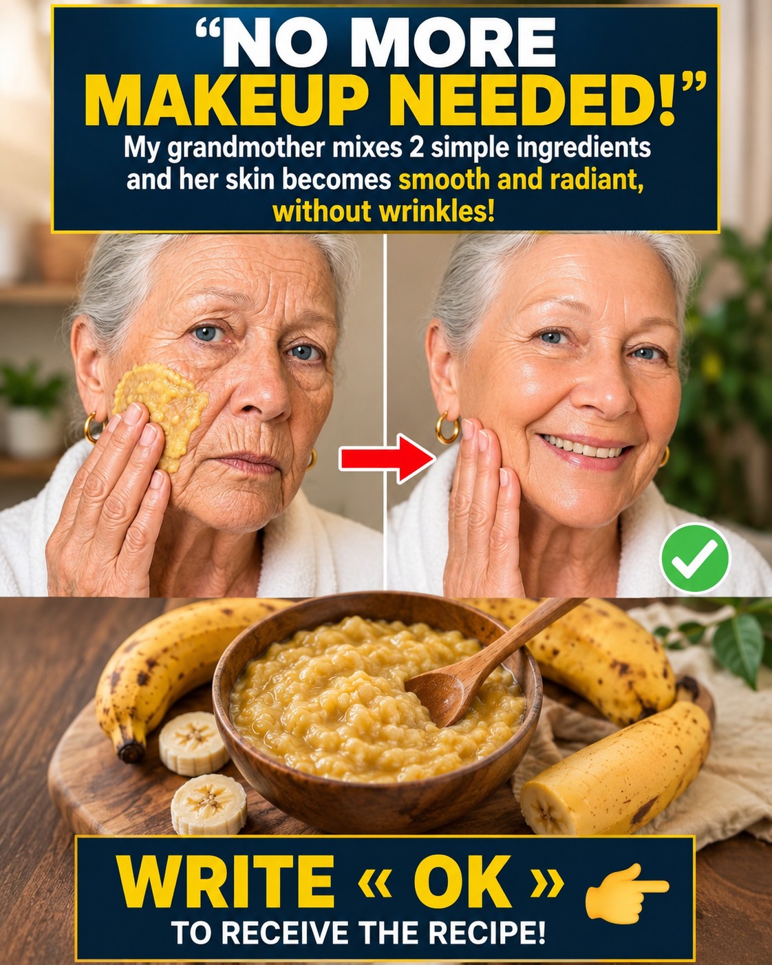 Banana + Honey Triggers the “Glass Skin” Shift Mature Skin Craves
