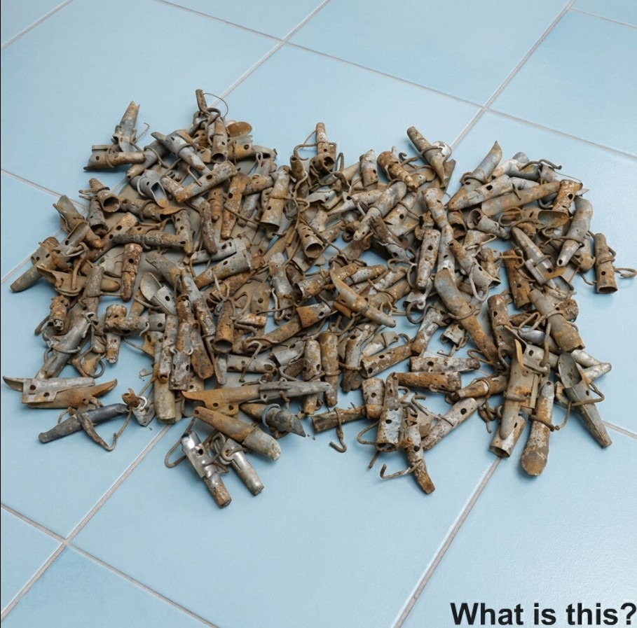 Found a bucket full of these weird metal things in the attic of the old house we just bought.