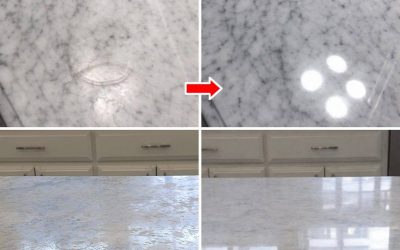 Super clean and shiny marble with simple, natural ingredients.