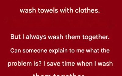 The truth about washing towels and clothes together