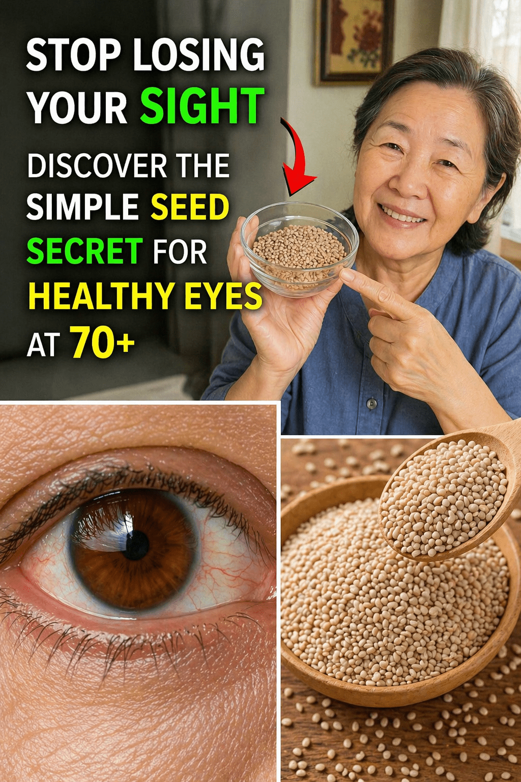 Eat This Seed Daily to Sharp Your Eyes & Retina Naturally || Vision & Eye Health Tips