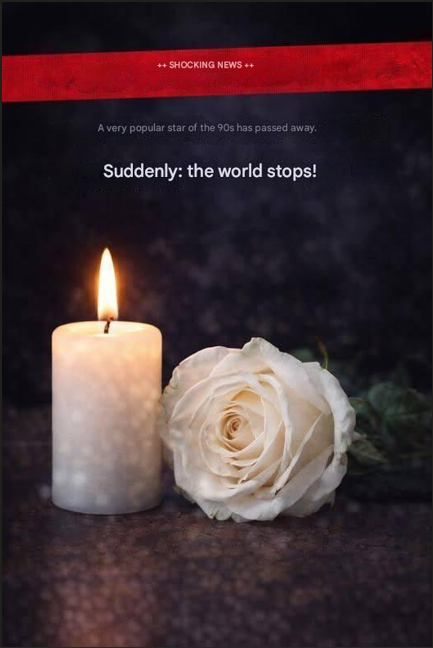 +++ NEWS +++ The world is in shock: the loss is painful…
