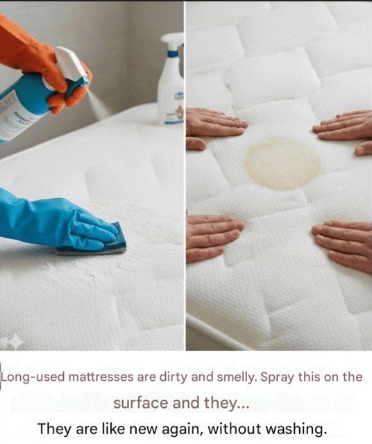 Old mattresses are dirty and smelly. Spray this on the surface and they will be like new again without washing.