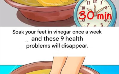 Take a vinegar foot bath once a week and say goodbye to 9 common health problems.