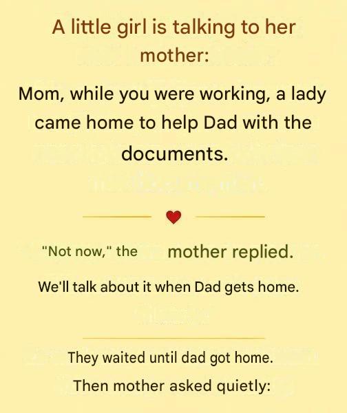 Joke of the moment: A little girl talking to her mother