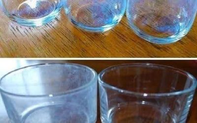 How to remove white patina from glasses and make them sparkle with a brilliant trick