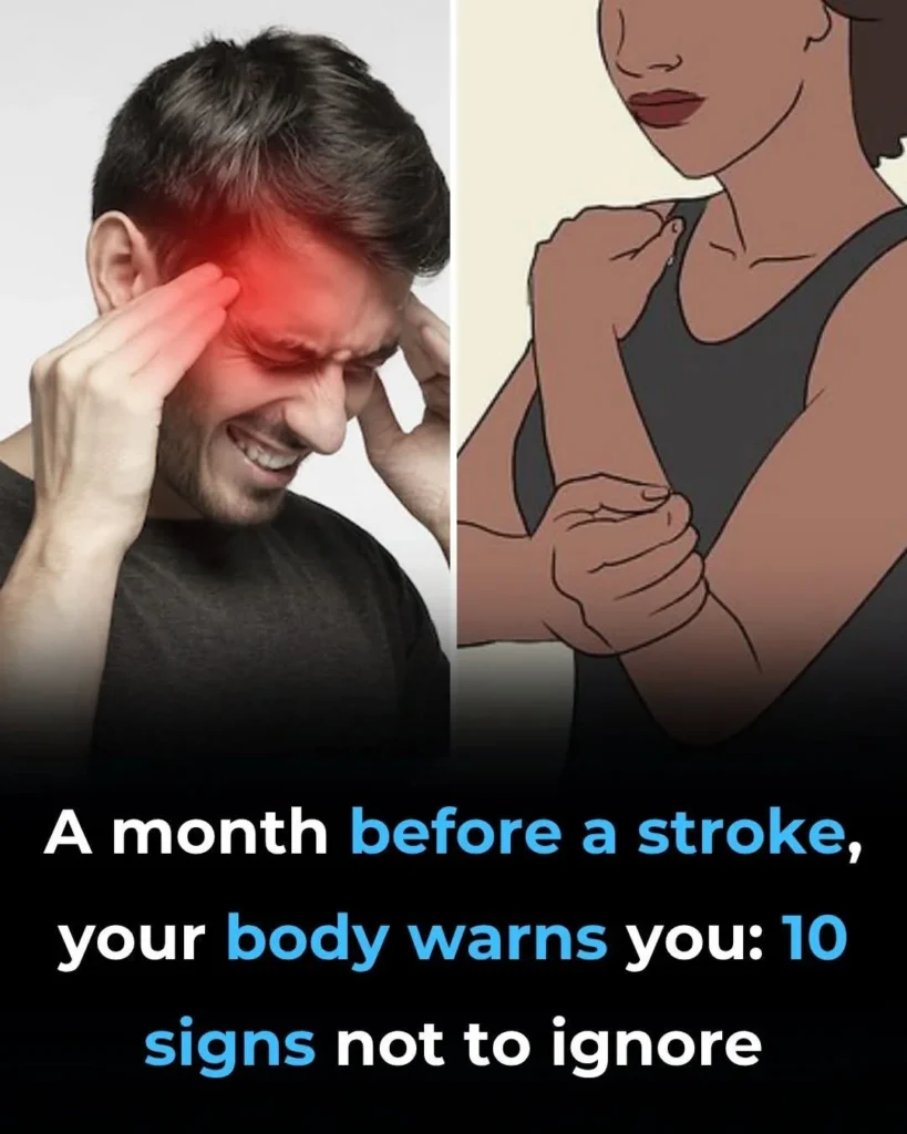 A Month Before a Str.oke, Your Body Warns You: 10 Signs Not to Ignore